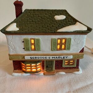 Department 56 Dickens' Village Scrooge & Marley Counting House 1986 Vintage